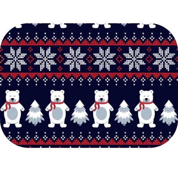 Christmas Bear Printed Mouse Pad