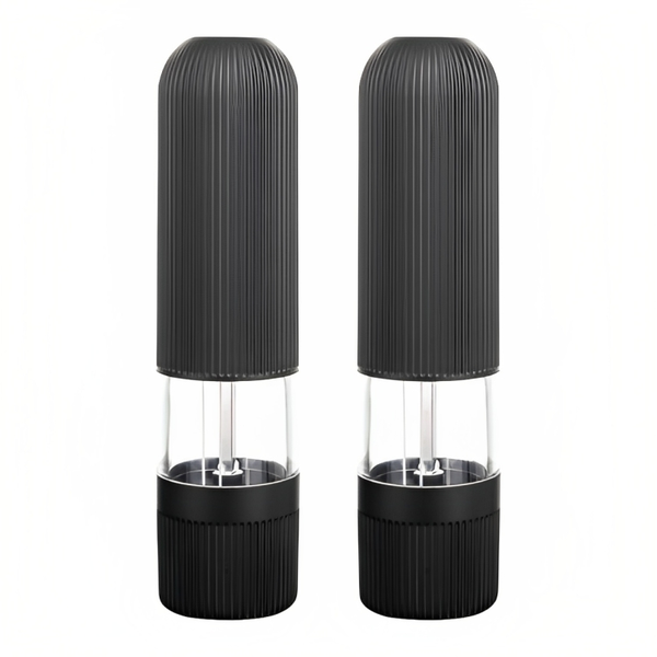 Pack Of 2 Battery-Use Stainless Salt &amp; Pepper Grinder