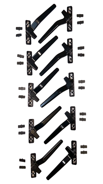 Black Aluminium Solid Handle Combo 10