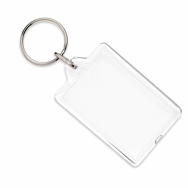 Investify Acrylic Blank Photo Key Rings Bulk Pack 100