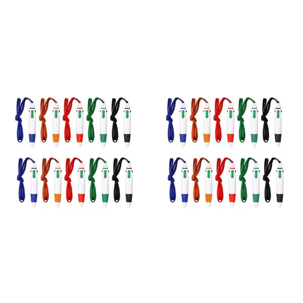15 Pcs Retractable Pens On Lanyard Neck Pens In A Rope Shuttle Pen