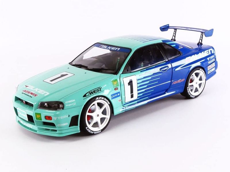 Solido-NISSAN - SKYLINE (R34) GT-R FALKEN DRIFT LIVERY 1999