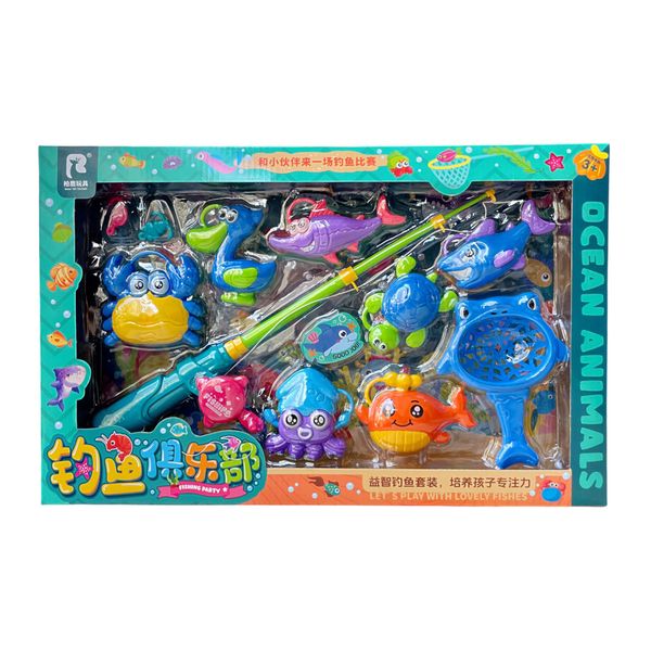 Fishing Club Educational Toy Set - Ocean Animals Series - Multicolor