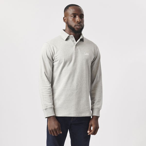 Lee Men's Polo Sweat Fleece I-Grey