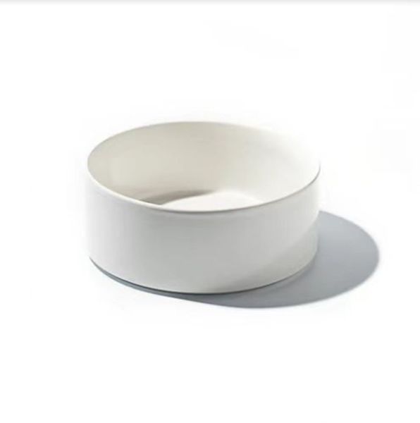 4-Piece White Ceramic Bowl Set (15cm × 6cm each)