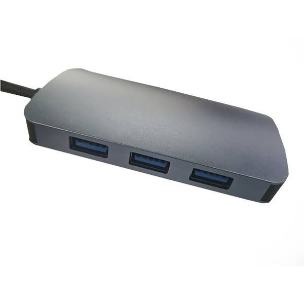 RCT ADP-GN401U USB Type-A to RJ45 Adapter with 3-Port USB 3.0 Type-A Hub