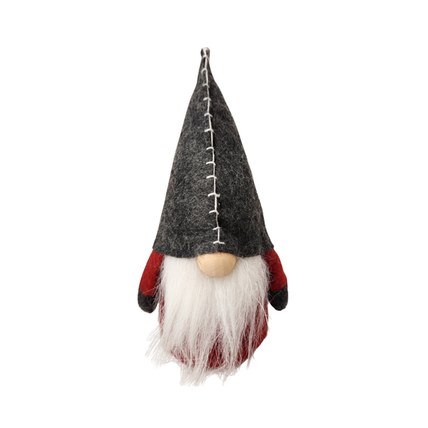 Scandinavian Felt Fabric X-mas Gnome Santa Decoration Ornament 14cm