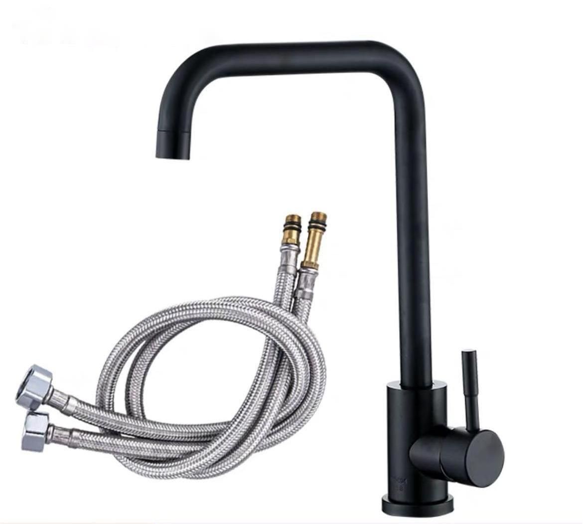 Kitchen Sink Taps Lead Free Single Handle High Arc Swivel Spout