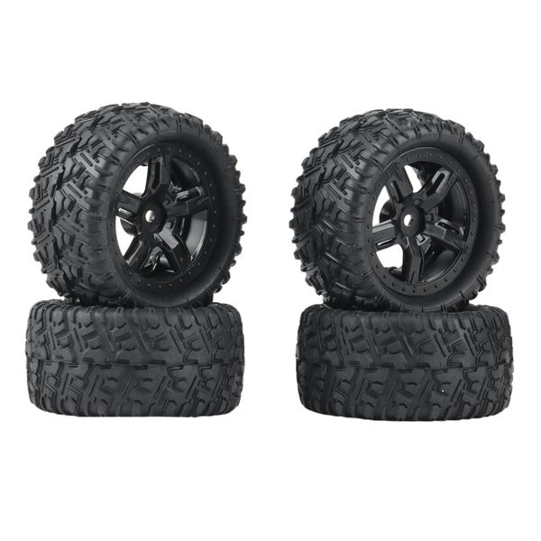 4Pcs Rubber Tires Tyre Wheel P6973 For Remo Hobby Smax