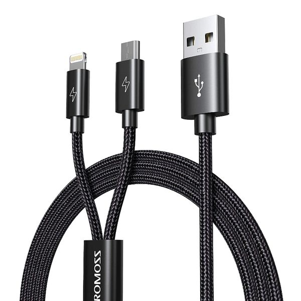 Romoss USB to Lightning and Micro-USB 1.5m Data and Charging Cable