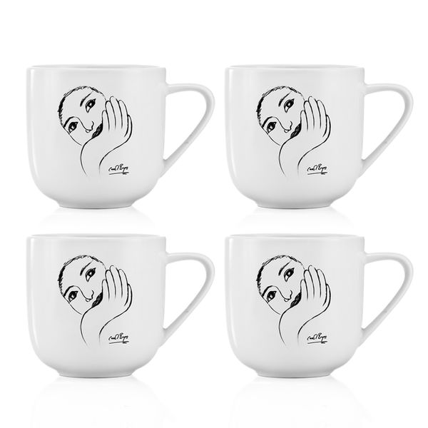 Carrol Boyes Mug Set of 4- Face Facts