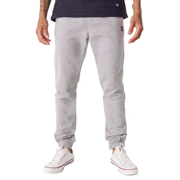 Fox-Mens-Standard Issue Fleece Long Pant-Grey Melange