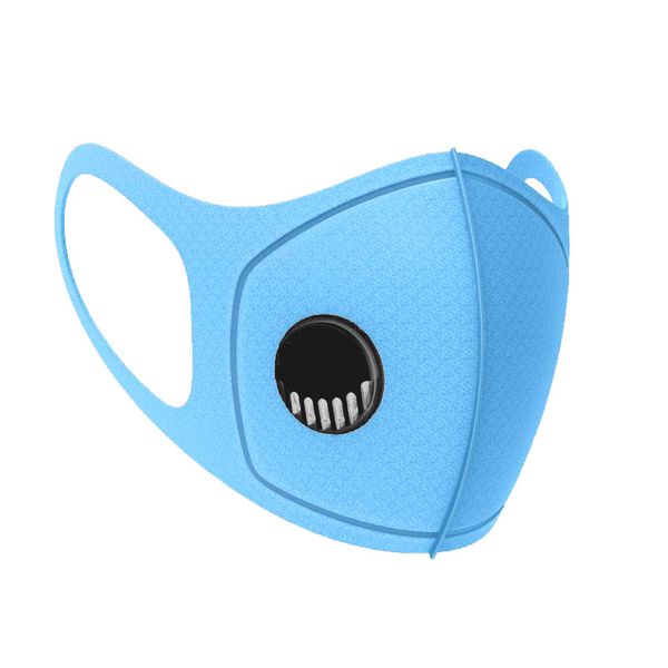 Face Mask with Valve - BetterBuys Sponduct Reusable &amp; Washable for Kids - Blue