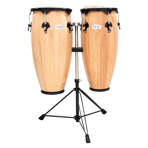 Toca Percussion 10" &amp; 11" Synergy Series Conga Set With Stand - Natural