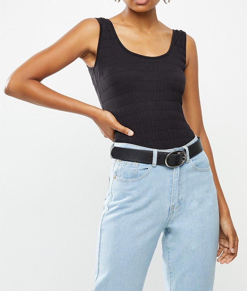 Women's Missguided Shirred Bodysuit Black Shop Today. Get it