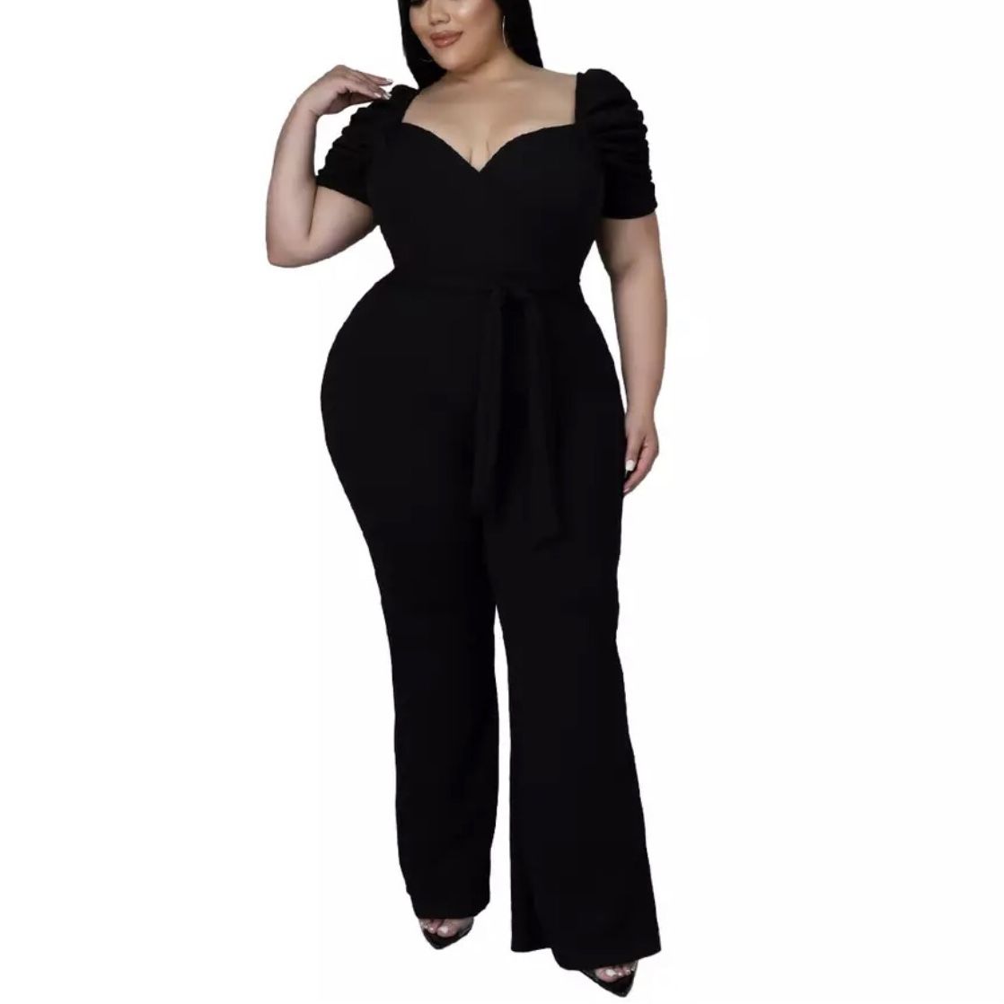 Plus size jumpsuits for evening outlet uk