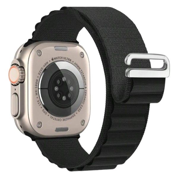 Alpine Loop Apple Watch Strap With Metal G-Hook - Orange