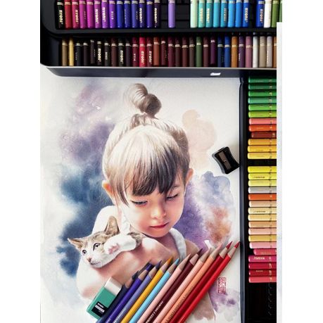 NYONI Professional Colored Pencils, Colored Pencils for Adult Coloring Set  of 120 Colors,Drawing Pencil for