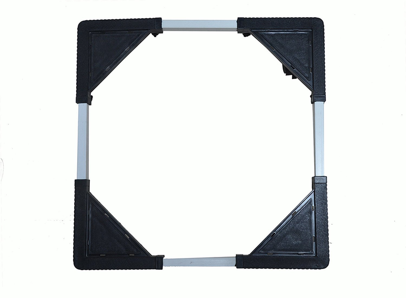 Universal Movable Aluminium Refrigerator And Washing Machine Trolley - SD