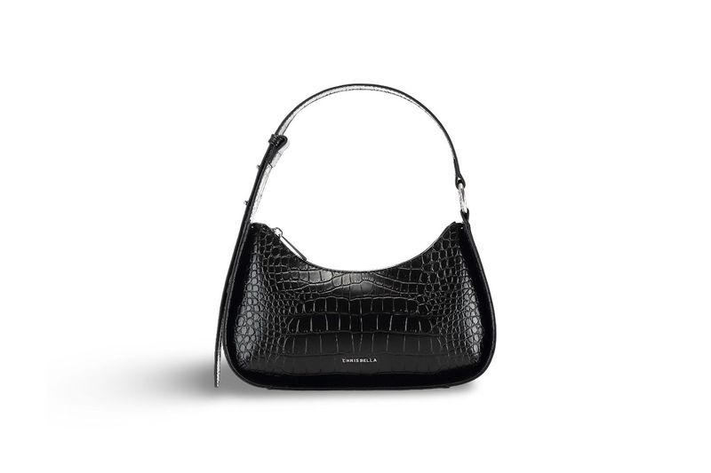 Chrisbella Classic Black Shoulder Bag - Black