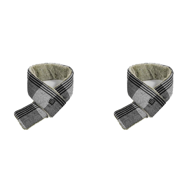Heated Scarf With 3 Heating Levels Usb For Men Women Dark Grey