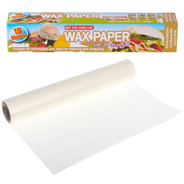 Disposable Wax Paper Roll 30cm x 15m