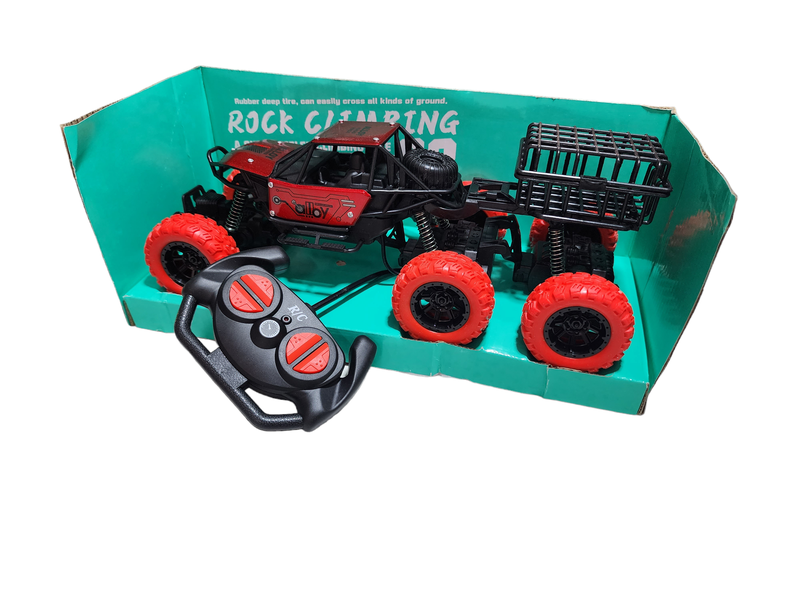 Power Rock Climber Six Wheeler 4x4 Remote Control Car - Rechargeable