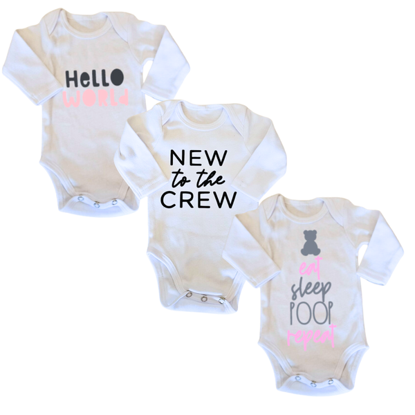 Baby Girl Vest Gift Set - 3 Pack
