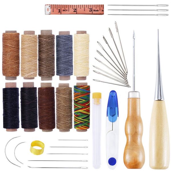 29Pcs Leather Sewing Tool Kit Hand Tools Leather Sewing Kit Hand Leather