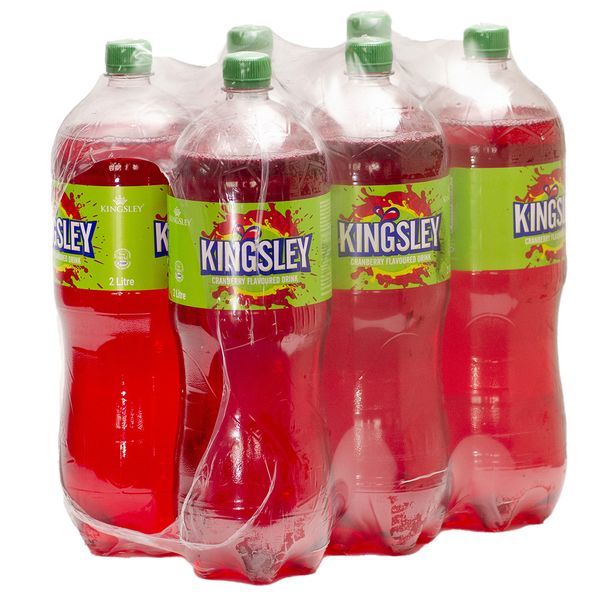 Kingsley Sparkling Soft Drink - Cranberry (6 x 2L)