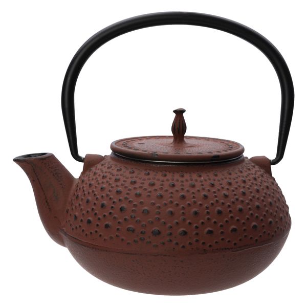 Regent Cast Iron Chinese Teapot Terracotta, (600ml)