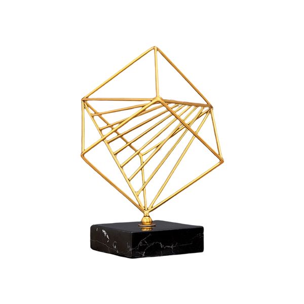 Morden Gold Abstract Design On Marble Stand BJ348-03/06