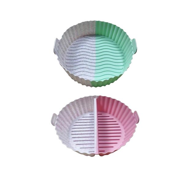 Air Fryer Corrugated Silicone High-Temperature Resistant Baking Pan