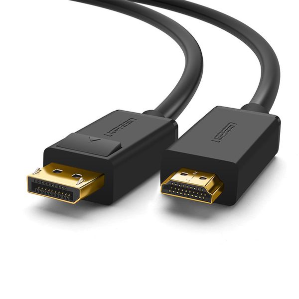 Ugreen 1.5m DP M to HDMI M 4K@30 Cab-BK