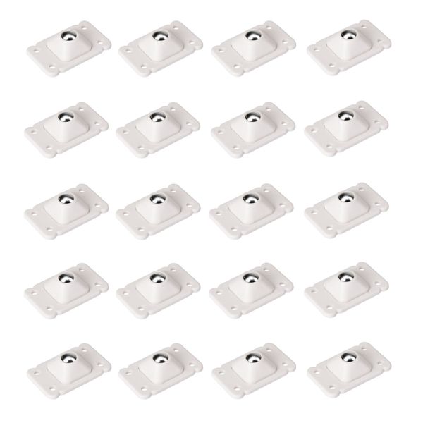 20Pcs Self-adhesive Caster Wheels 360 Rotation for Trash Cans Storage Box