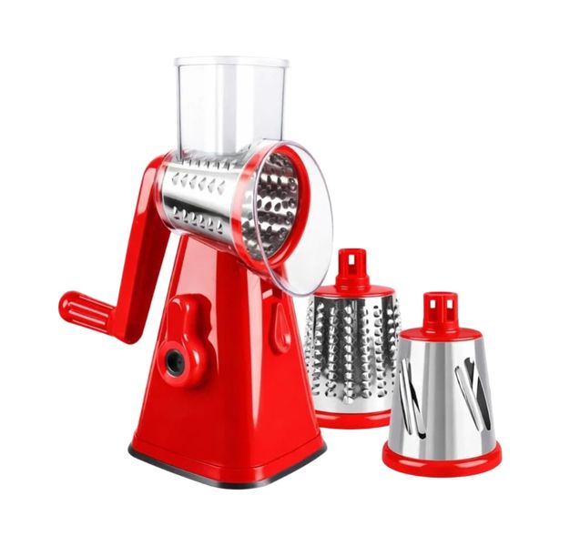 5-in-1 Rotary Cheese Grater with 5 Blades