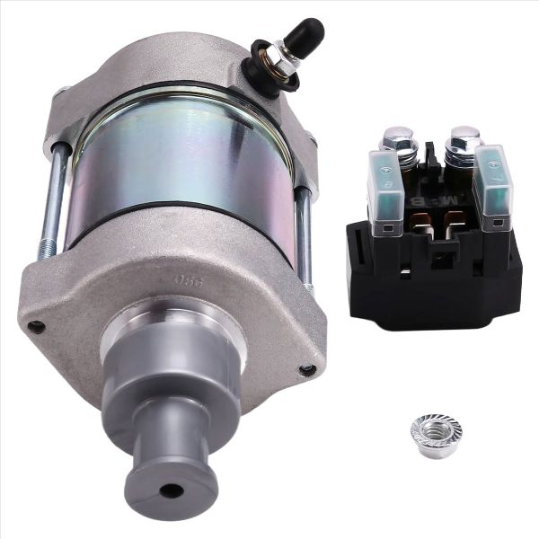 5Vy-81890-01-00 Motorcycle Starter Motor&amp;Relay Compatible with Universal