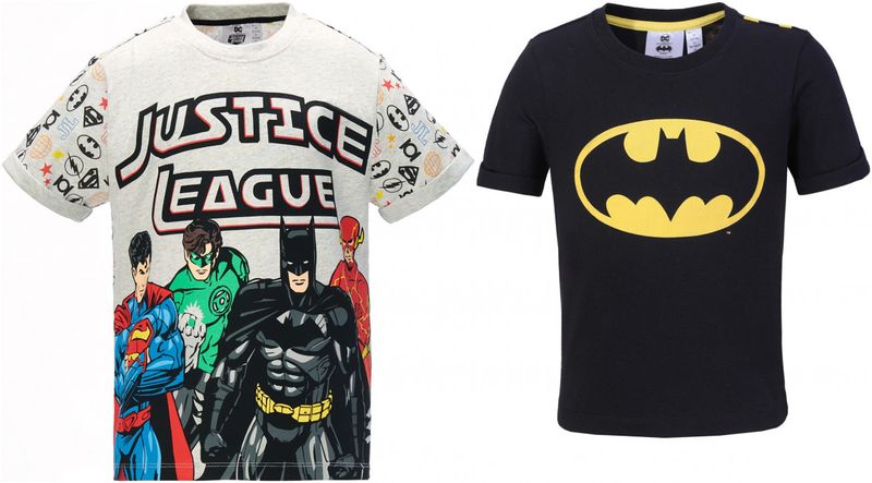 Character Kids - 2 Pack Short Sleeve T Shirt Boys - DC Comics/Batman [Parallel Import]