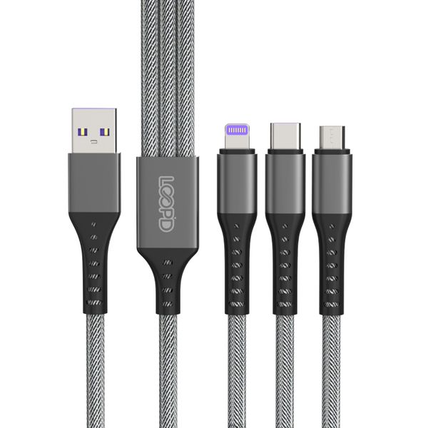 LOOPD Lite 3 In 1 Multi 1.2 Meters Cables
