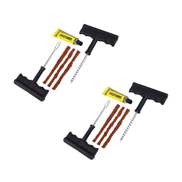 Set of 2 6-Piece Tubeless Tire Repair Kit