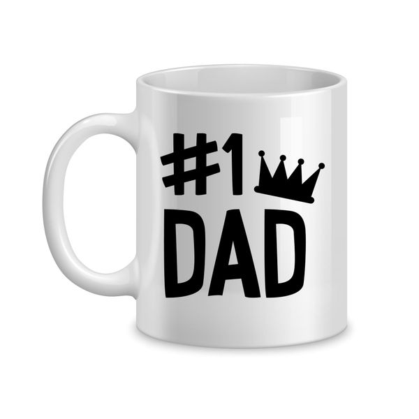 Number 1 Coffee Mug for Him Father's Day Graphic Cups Design Men Present051