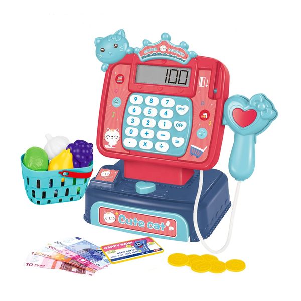 Pretend Play - Mini Simulation Supermarket Cash Register Toy Set