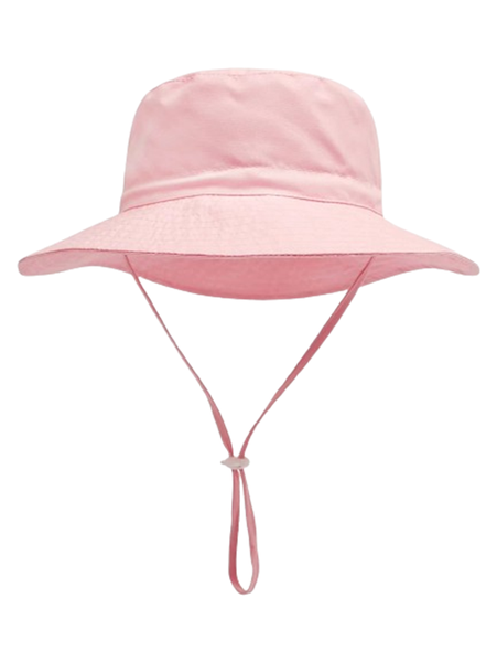 Toddler Pink Wide Brim Bucket Hat