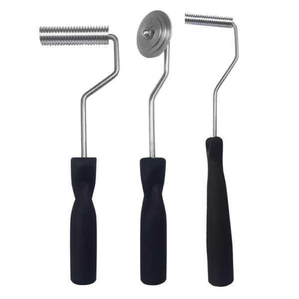 Tool DIY Aluminium Alloy Fiberglass Lamination Hand Rollers Set of 3 - 31cm