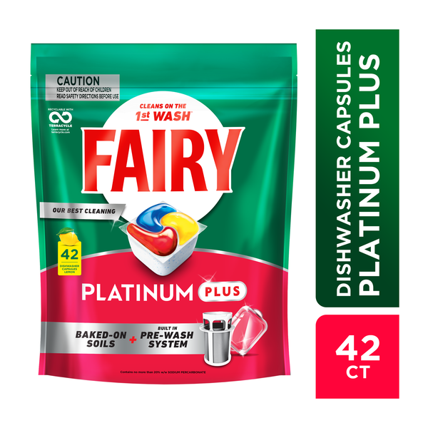 Fairy Dishwasher Tablets Auto Platinum Plus 42CT