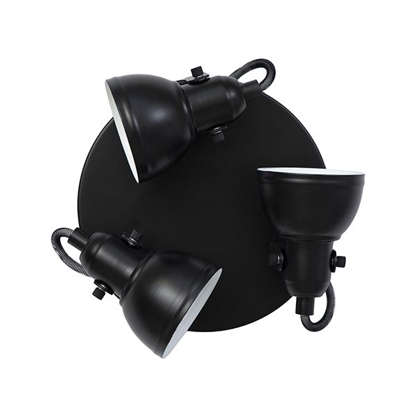 The Lighting Warehouse - Spot Focus 3 Light Black