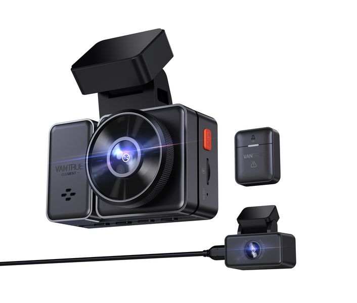 Vantrue E2 Dual Dash Cam 2.7K Front &amp; Rear with WiFi, GPS &amp; Voice Control