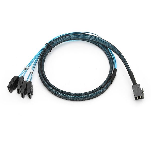 Mini SAS SFF-8643 to 4x SATA Cable 0.5m