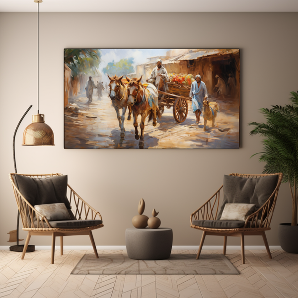 Canvas Wall Art - Donkey Cart Chronicles - BK0242