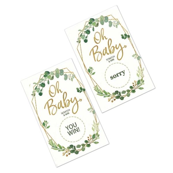 Oh Baby Shower Scratch Card Game
